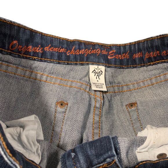 Prana Womens Dark Wash Organic Cotton Staright Leg Denim Jeans 4 Boho Outdoors - Picture 3 of 9